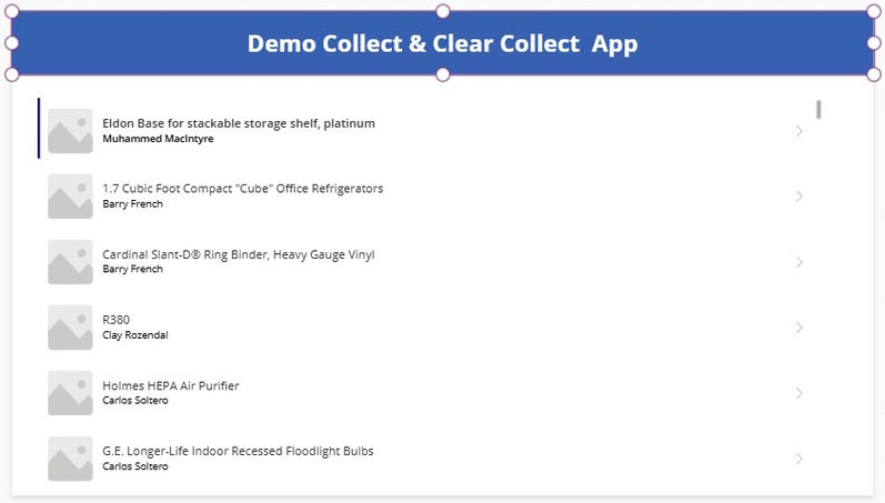 Demo collect
